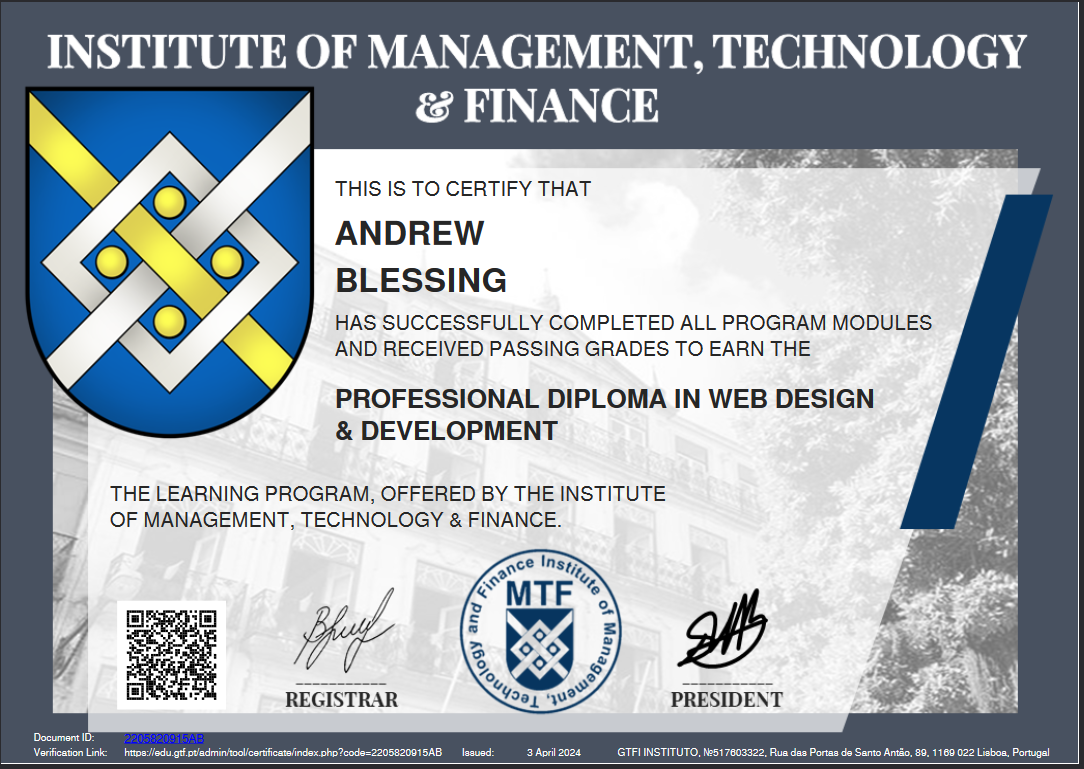 Web Design & Development Diploma